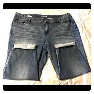 Liz Claiborne 22w Boyfriend Skinny Jeans Med Wash